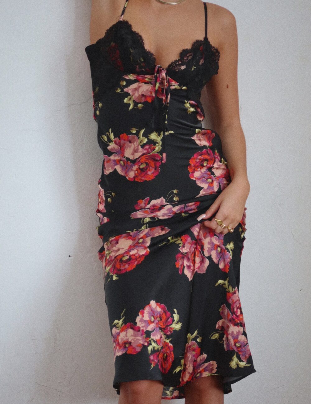 Aria Floral Midi Dress - Image 6