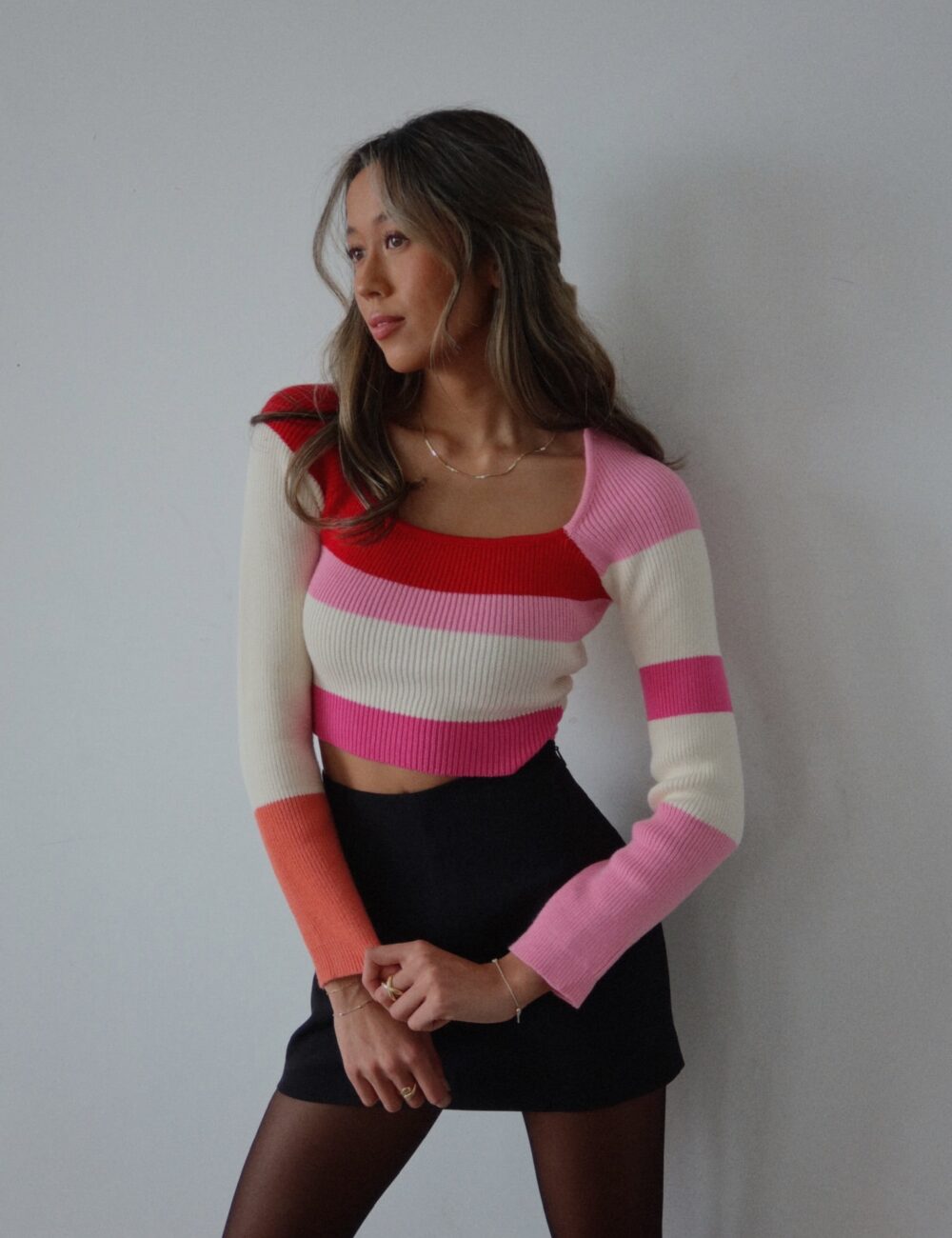 Penelope Long Sleeve Stripe Top - Image 4